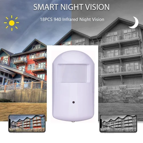 Imagen 2 del producto Tuya-cámara IP WiFi de 2MP/5MP, estilo PIR, Audio bidireccional, seguridad encubierta, visión nocturna, vídeo Invisible para interiores, vigilancia CCTV