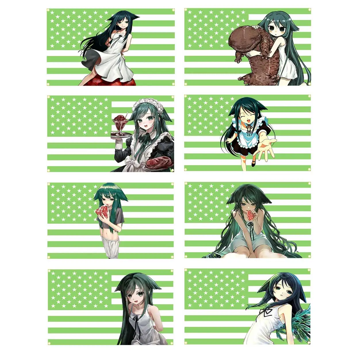 60x90cm/90x150cm American S-Song of S-Saya Flag Tapestry Anime Art Banner For Bedroom Outdoor Decor