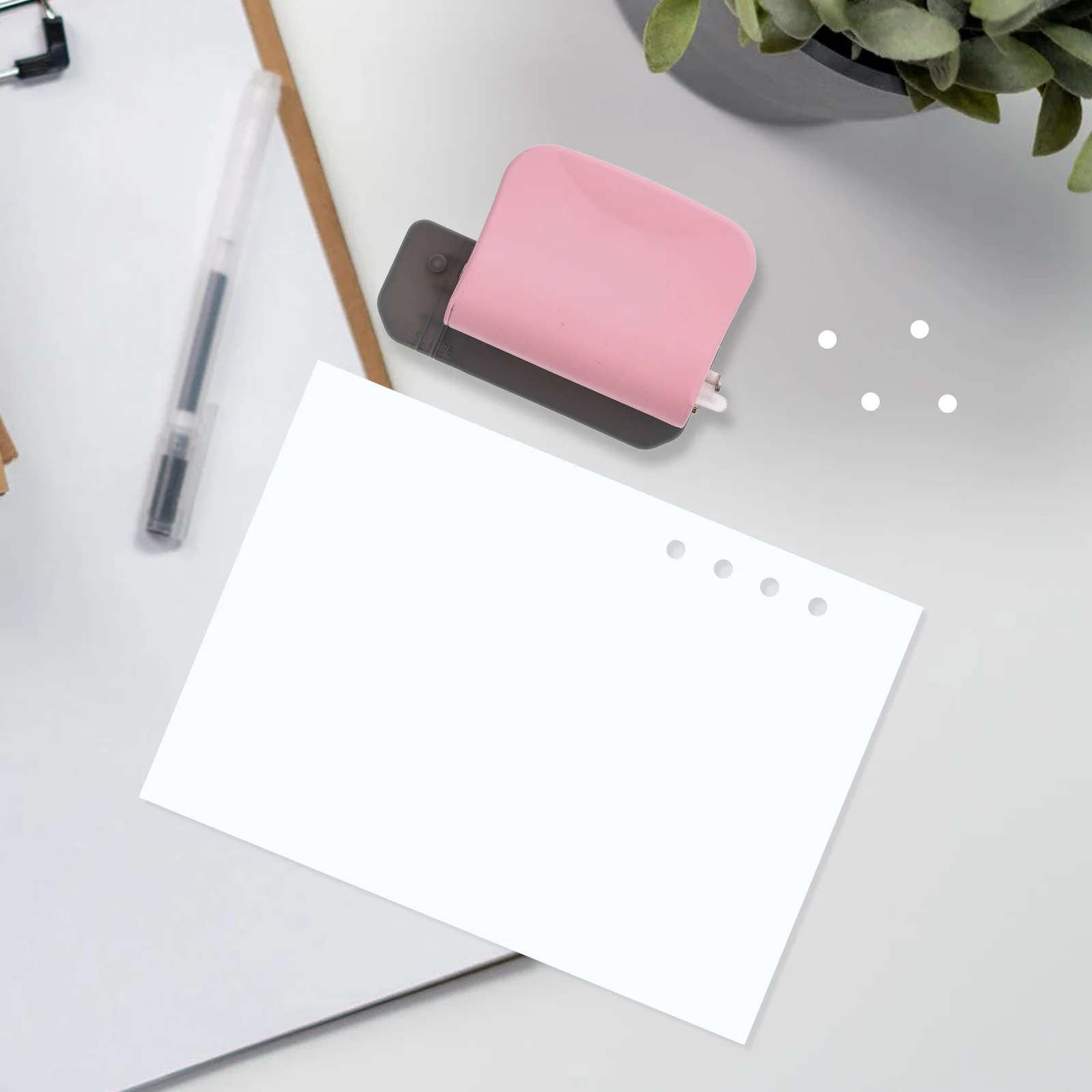 

6 Hole Puncher Compact Precision Craft Paper Tool for Binders Handbooks DIY Organizing Portable Hole Puncher for Crafts