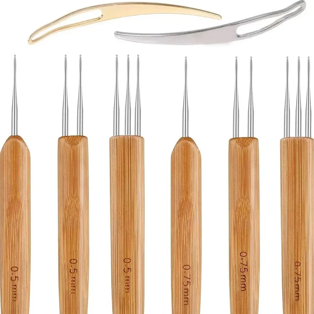 

8 Pcs Dreadlock Crochet Hook Tool, Braid Hair Dreadlocks Needle Weaving Crochet Wig Tool2026