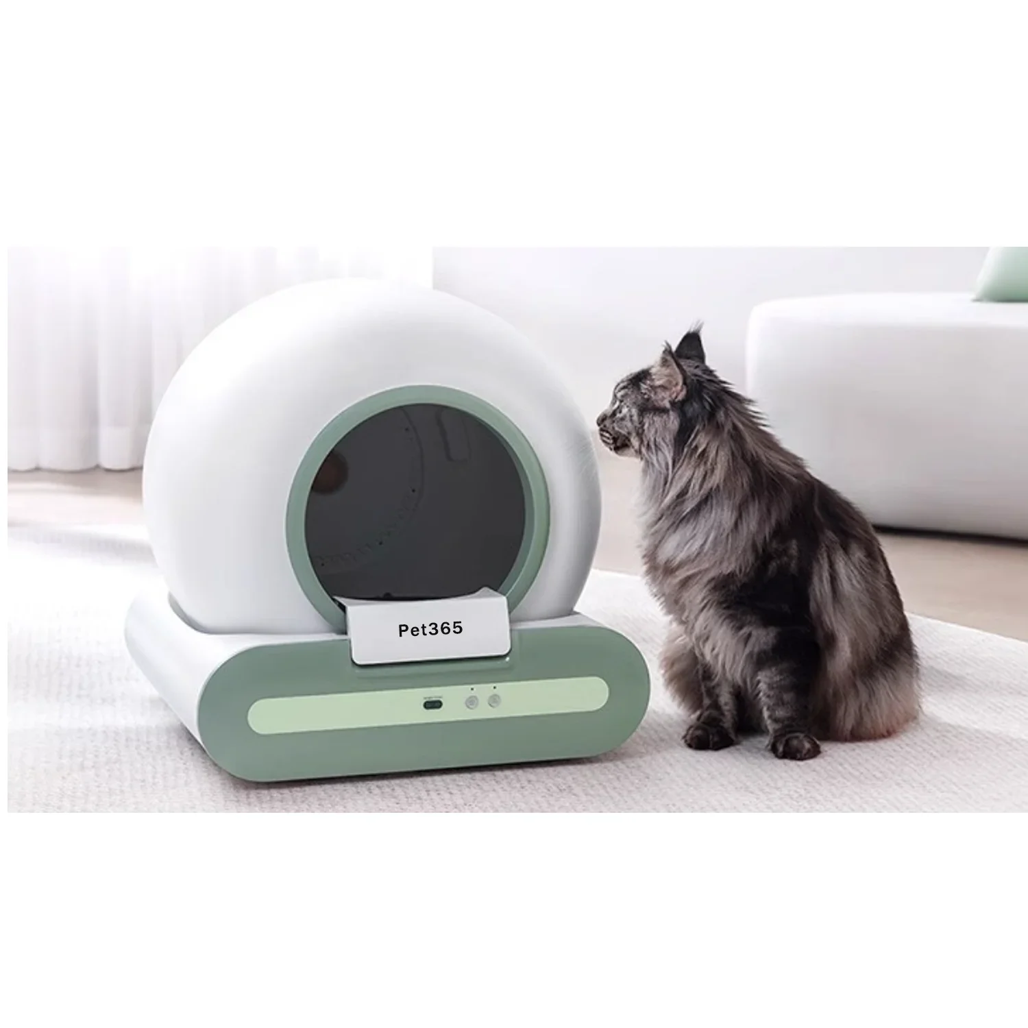 

2024 New Cat Cat Products APP Control Detachable 65L Smart Automatic Self-Cleaning Cat Toilet Litter Box