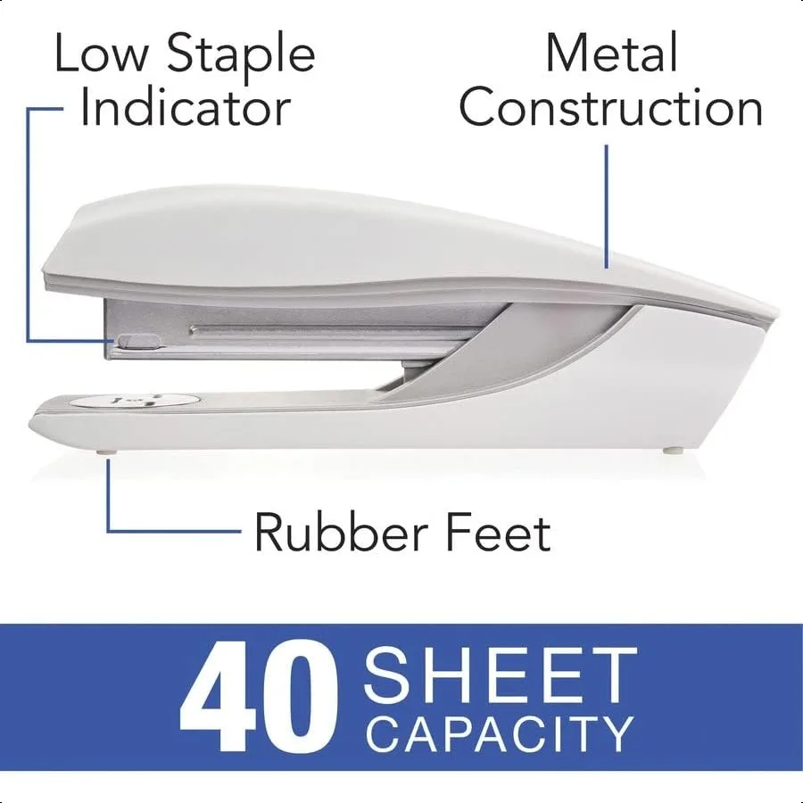 Stapler NeXXt Series Style Desktop Stapler Kapasitas 40 Lembar Putih 55657004