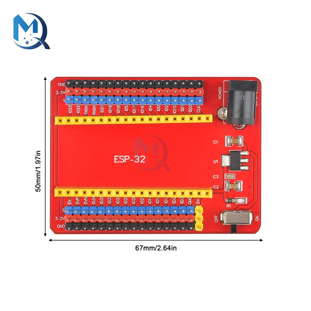 ESP32 Development Expansion Board Module for Engineers Technicians DIY Electronic Modules for Arduino V3.0 Mainboard DC 7-12V