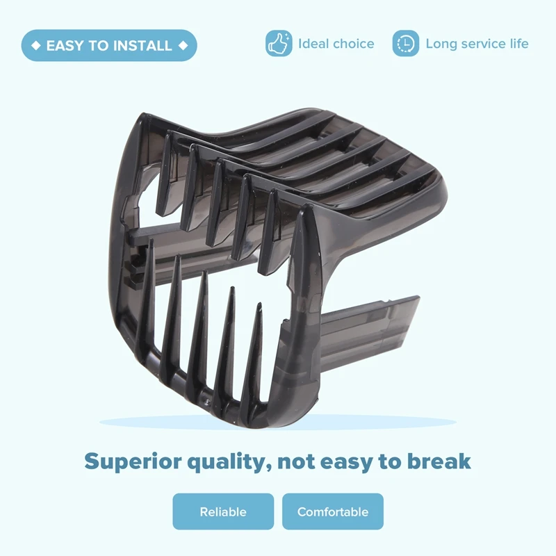 per tagliacapelli HC3400 HC3410 HC3420 HC3422 HC3426 HC5410 HC5440 HC5447 HC5450/7452 Pettine di fissaggio Nero-A09G