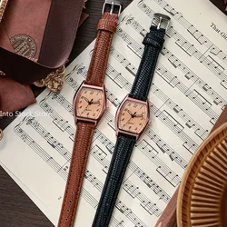 Wristwatches For Women Alloy Case High Quality Leather Strap Large Numerical Dial Waterproof Elegant Ladies Watch Gift