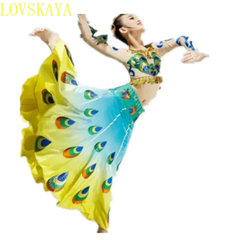 Adult Quality New Dance Long Skirt Dai Dance Costume Ethnic Classical Costume Peacock Dance Costume Upper Dress