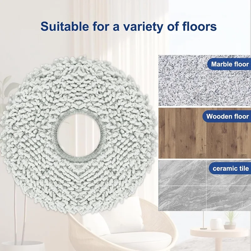 أجزاء قماش Dreame X40 Ultra / X50 Ultra Mop الأصلية Dreame L10s Pro Ultra Heat / L20 Ultra Rotary Mops Pad الوصول الأصلي #3