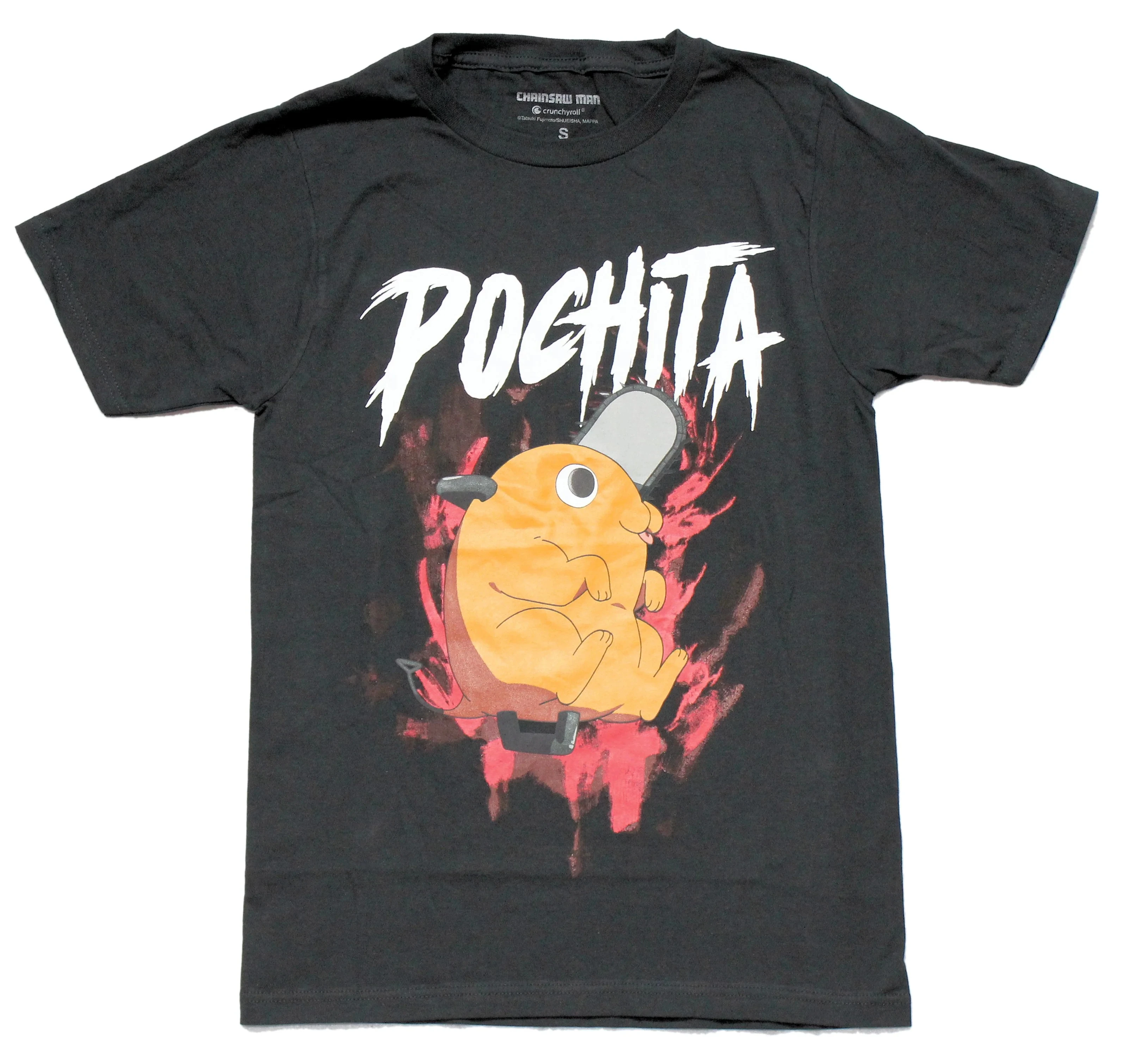 Chainsaw Man Pochita Niedliches Anime-Print-T-Shirt 2026 Neuer Sommer Unisex Oversized Streetwear Lässiges Kurzarm-T-Shirt