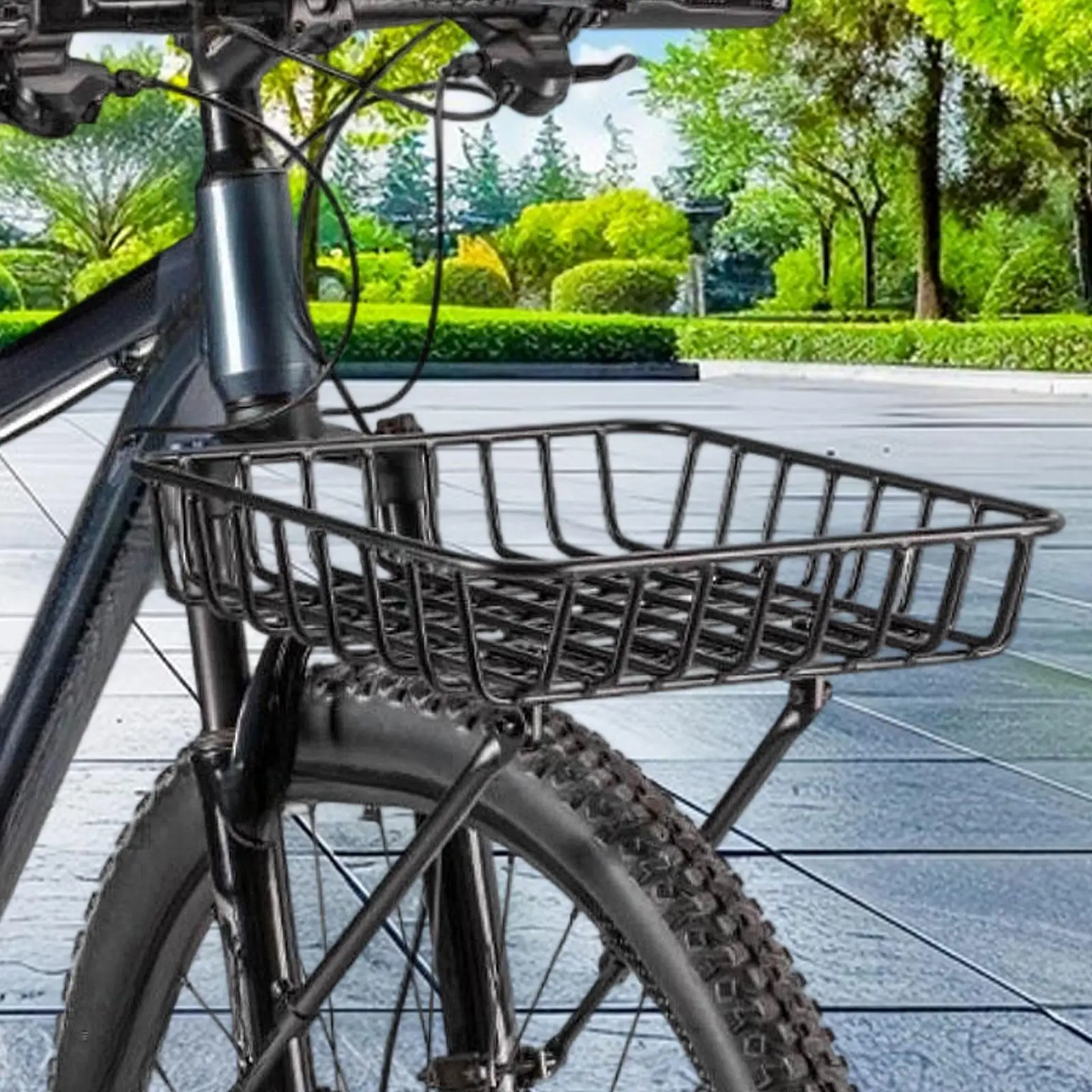 

Bicycle Storage Basket Bike Front Basket Replacement Metal Easy Assembly Cargo Rack for Mountain Bike