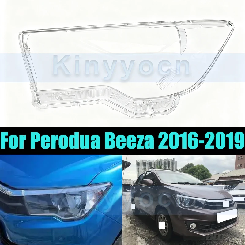 

Front Headlight Glass Cover For Perodua Beeza 2016-2019 Front Headlight Shell Headlamp Transparent Cover Lens