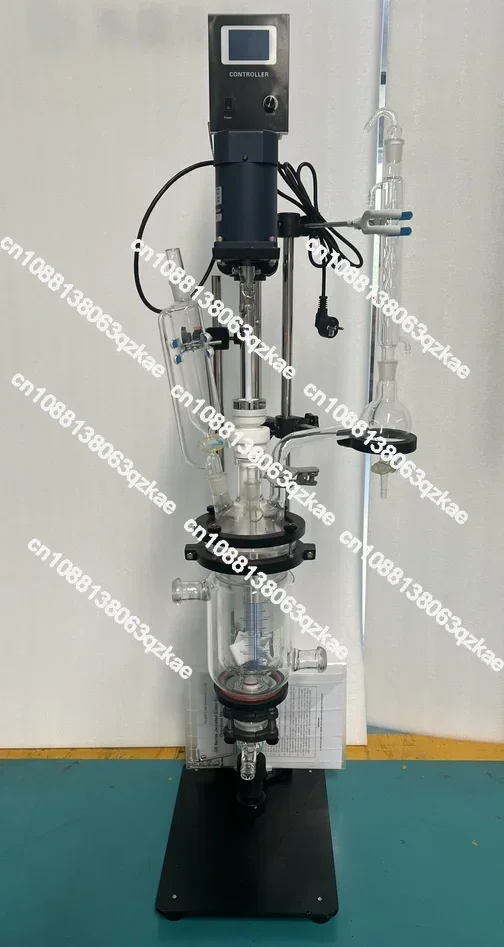 

Lab high pressure 1L bioreactor chemical glass reactor