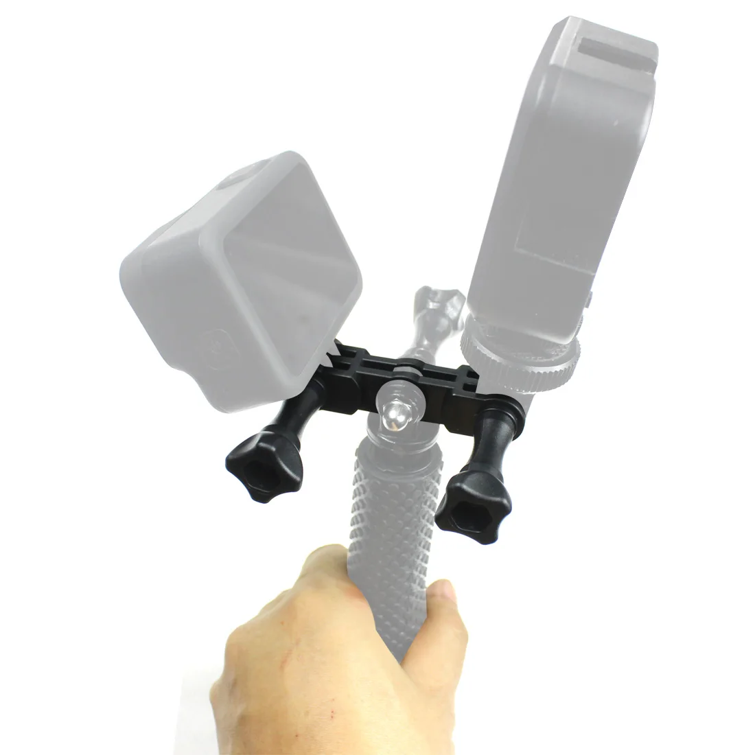 Doppelter Dual-Halterungs-Stativhalter, Sportkamera-Griff mit Schraubmontage-Adapter für Gopro Hero 13 12, für DJI Osmo Action-Kamera – Detail 25