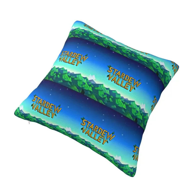 Custom Game Stardew Valleys Cushion Cover 45x45cm Farm Games Velvet Nordic Pillow Case