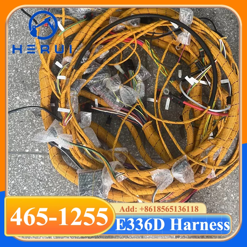 

Excavator Parts E336D E336DL E336D2 Excavator Chassis Wiring Harness 465-1255 4651255 for Caterpillar CAT 336D 336DL 336D2