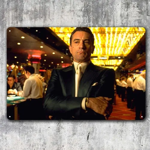 Casino-Film-Metallposter – Sammlerstück aus Blechschildern –