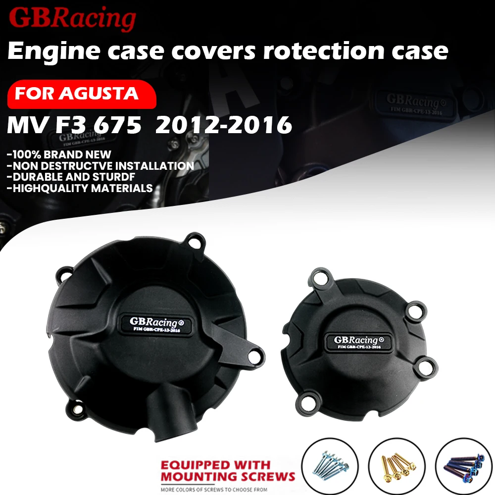 

Motorcycles Engine cover Protection case for case GB Racing For AGUSTA MV F3 675 2012-2013-2014-2015-2016