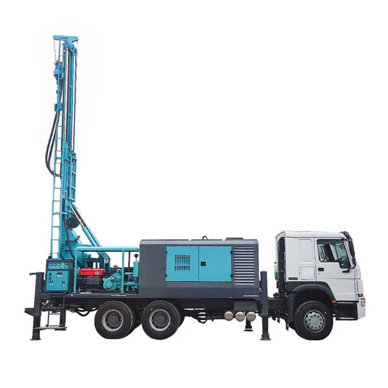 100M 300M 500Meters Truck Mounted Borehole Drilling Machine With Air Compressor