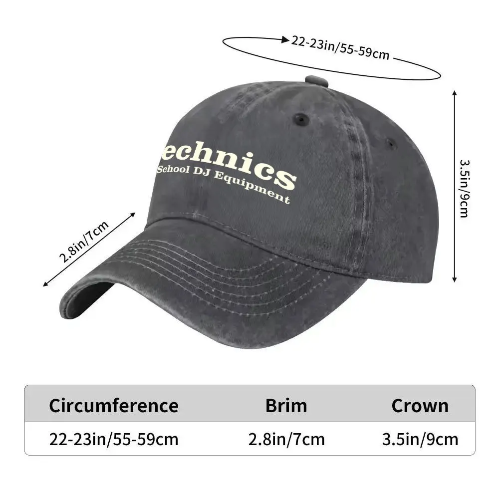 Vintage Exquisite Technics Retro Equipment Pattern Print Baseball Cap - A Very Stylish Hat, Unisex, the Preferred Accessory for