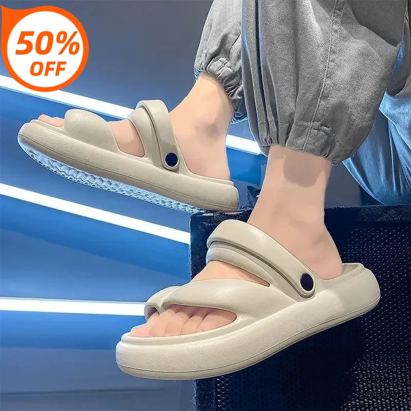 

Мужские уличные пляжные шлепанцы на платформе, низкая цена, 2026, высокое качество, модный тренд, оригинальные, из ПВХ, забавные, в стиле Y2K, мужские тапочки
