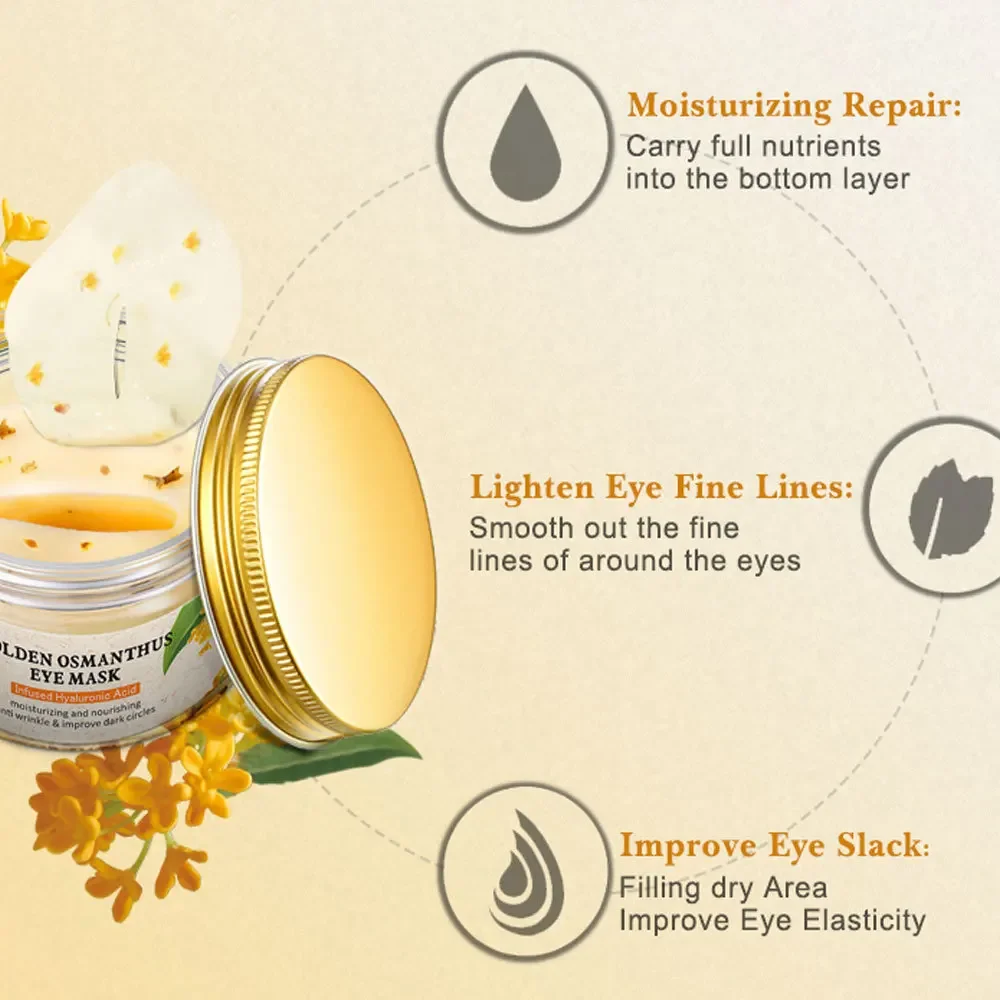 ARTISCARE Golden Osmanthus Fragrans Eye Mask Eye Patches Moisturizing Repair Under the Eyes Removal Dark Circles Lifting Firming