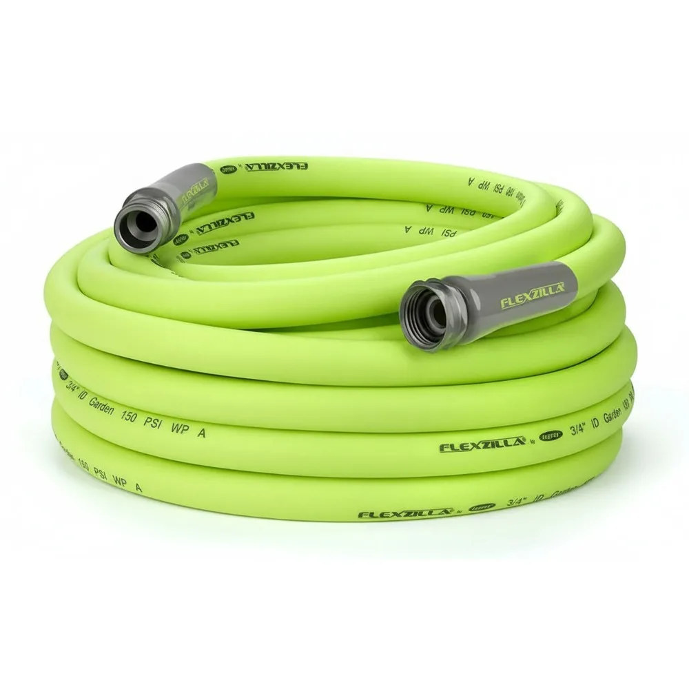 

Lightweight All-Weather Garden Hose 3/4 in. x 50 ft., Flexible, Durable, Leak-Free for Easy Yard Watering