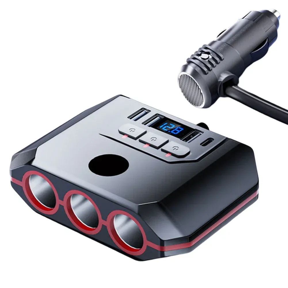 

12V 24V Multi Device Charger 120W Splitter 12V 24V Compatibility 1m Power Cable Length Independent Switch Control