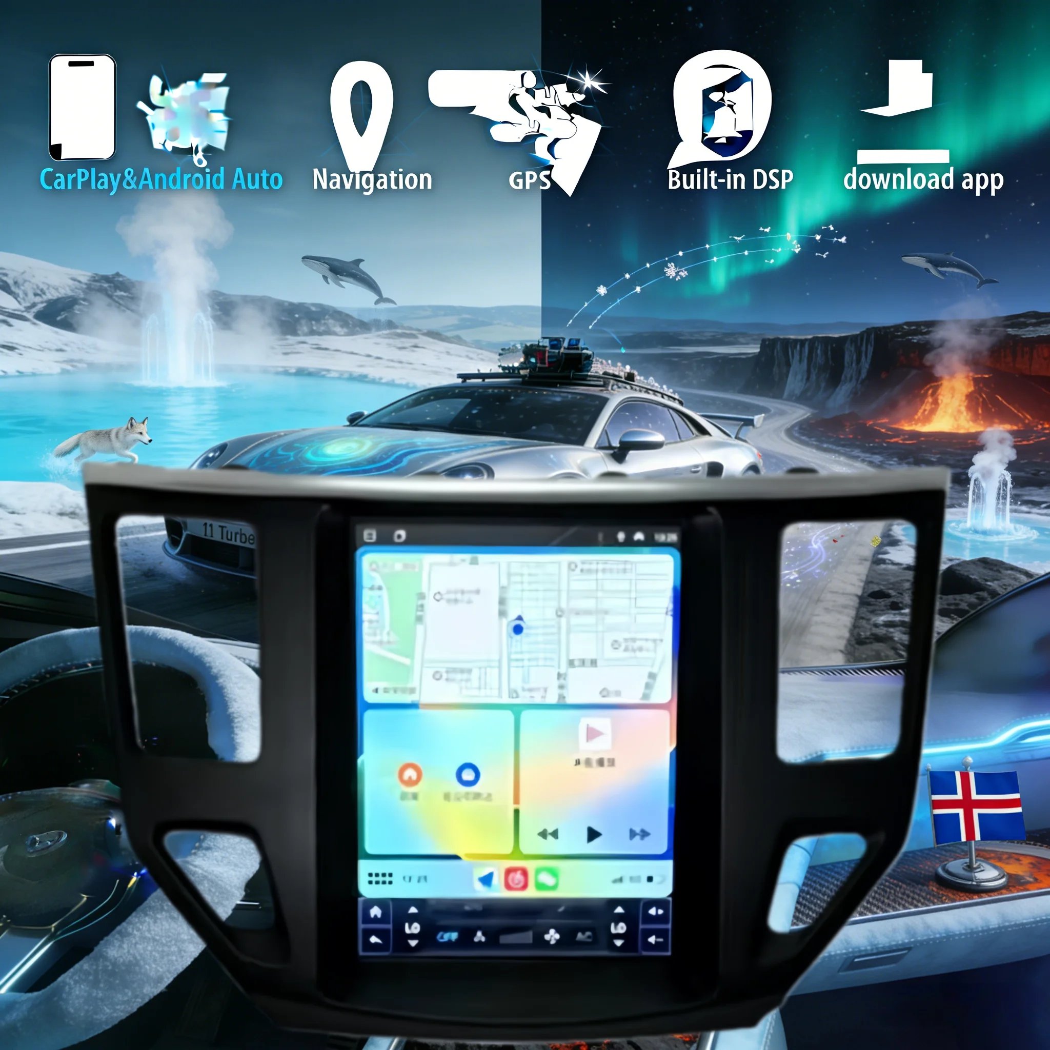 G 10,4 "Android 14 CarPlay Auto para Nissan Pathfinder 2012 2013 2014-2019 2020 pantalla Radio de coche GPS reproductor estéreo Multimedia