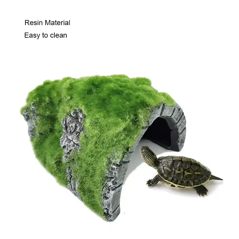 Nowa dekoracja akwariowa Żywica Akwarium Ozdoba Dekor Sztuczne gady Terrarium Żółw Akcesoria