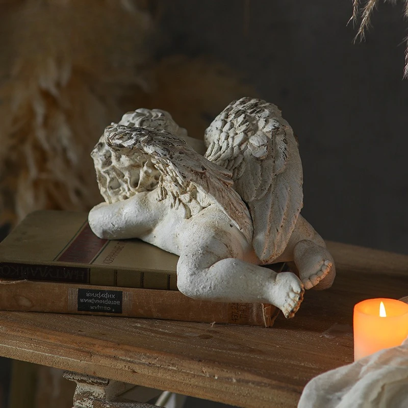 Angel Ornament Cafe Tabletop Exquisite Christmas Atmosphere Props Garden Resin Ornament