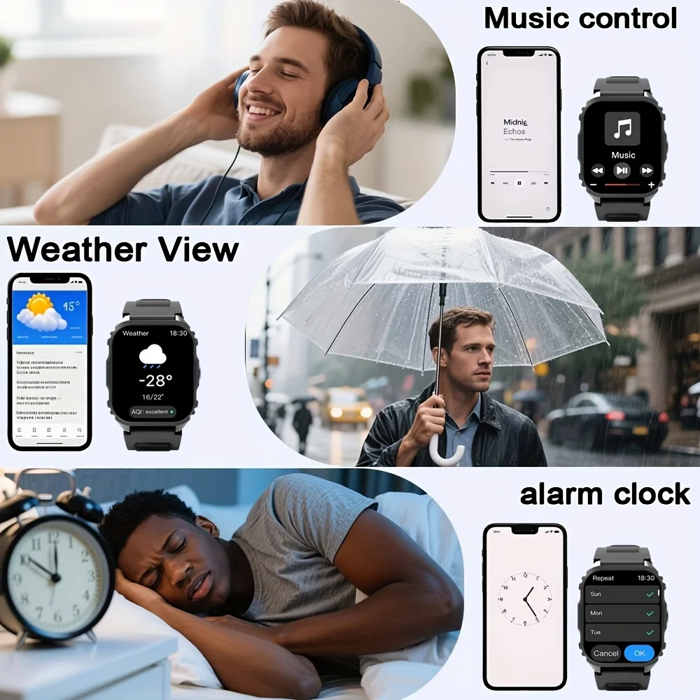 Smart Watch,1.84-Inch Large Sq - đánh giá và giá Photography Sport