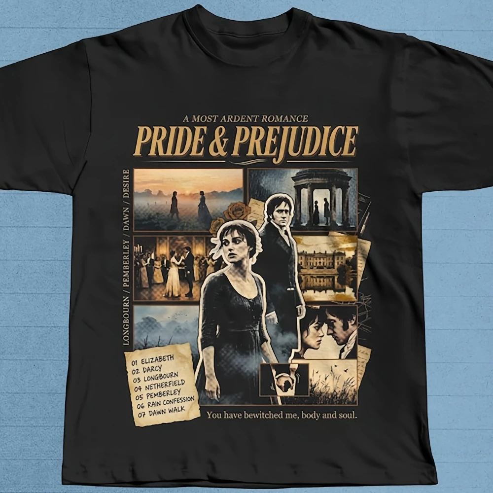 Elizabeth Darcy Pemberley Estate Romance T Shirt Funny Lazy Chill Out Theme Slogan Tee for Romantics History Buffs Wedding
