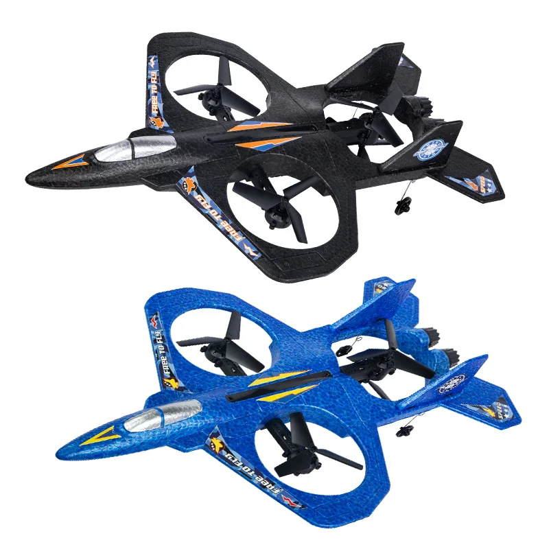 RC Plane With HD Camera 2.4G Radio Remote Control Aircraft Wide Angle Camera 360° Tumbling RC Fighter EPP Foam RC Toy Kid Gifts