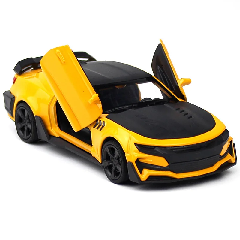 1: 36 Chevrolet Camaro new alloy car model sports kids toy accessories cake ornaments