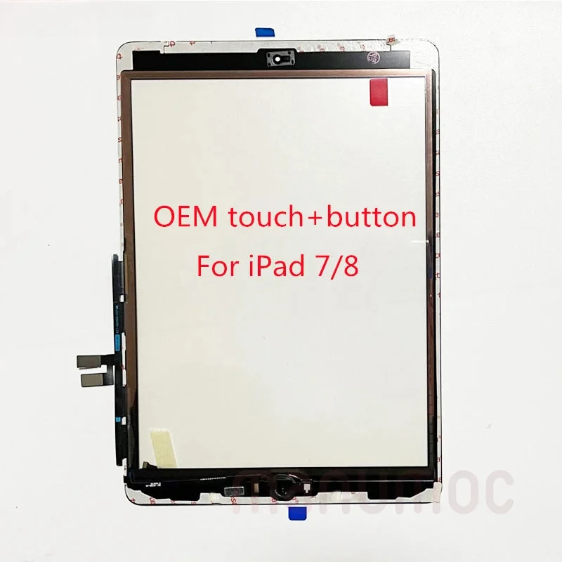 OEM New A Glass Touch Digitizer With Home Button Frame Sticker For iPad 7 8 10.2 A2197 A2198 A2200 A2270 A2428 A2429 A2430