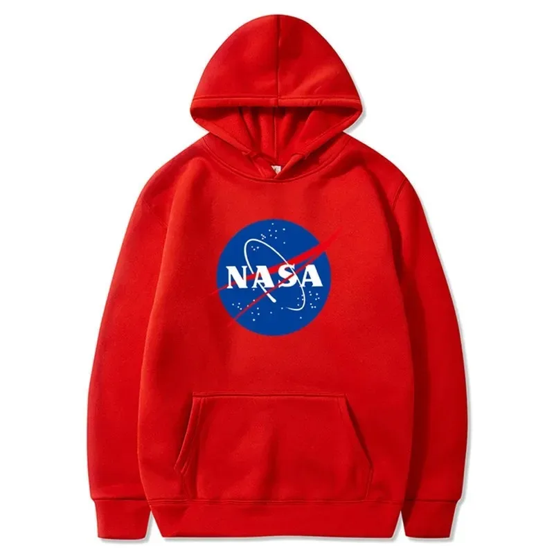 New NASA printed hoodie sweatshirt autumn men\'s and women\'s hoodie fashion casual hip hop street undershirt sports hoodie set