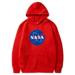 New NASA printed hoodie sweatshirt autumn men's and women's hoodie fashion casual hip hop street undershirt sports hoodie set