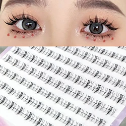 REDSIREN 10Rows Under Eyelash Large Capacity Cluster Lashes Korean Makeup Natural Look Bottom Lashes