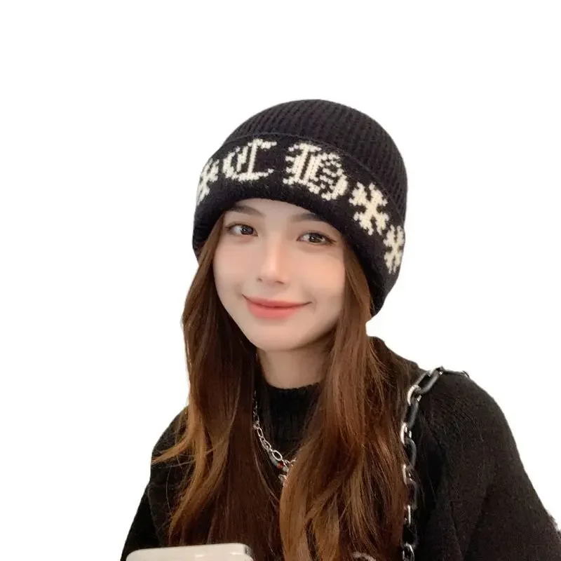 Autumn Winter Knitted Skullies Beanies for Women Fashion Caps Hats Bonnet Lady Knitting Cap Casual Hat Outdoor HipHop Gorro 2024