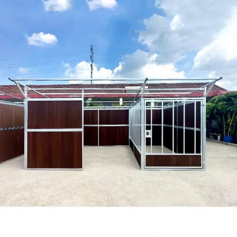 Prefab Cheap Economy Competitive Price HDPE Horse Stable Stall Horse Shelter With Roof for Outdoor Horse
