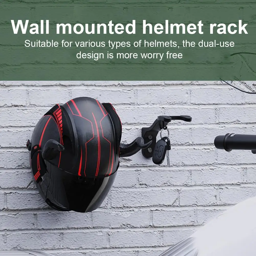 Motorcycle Helmet Hook Racks Head Gear Wall Mount Holder Football Bicycle Hat Hanger Home Luggage Jacket Holders Caps Wall Rack