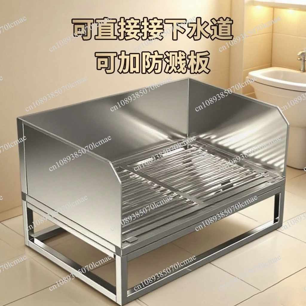Stainless Steel Automatic Cleaning Dog Toilet – Anti-Spill Home Pet Potty with Urine & Sand Tray