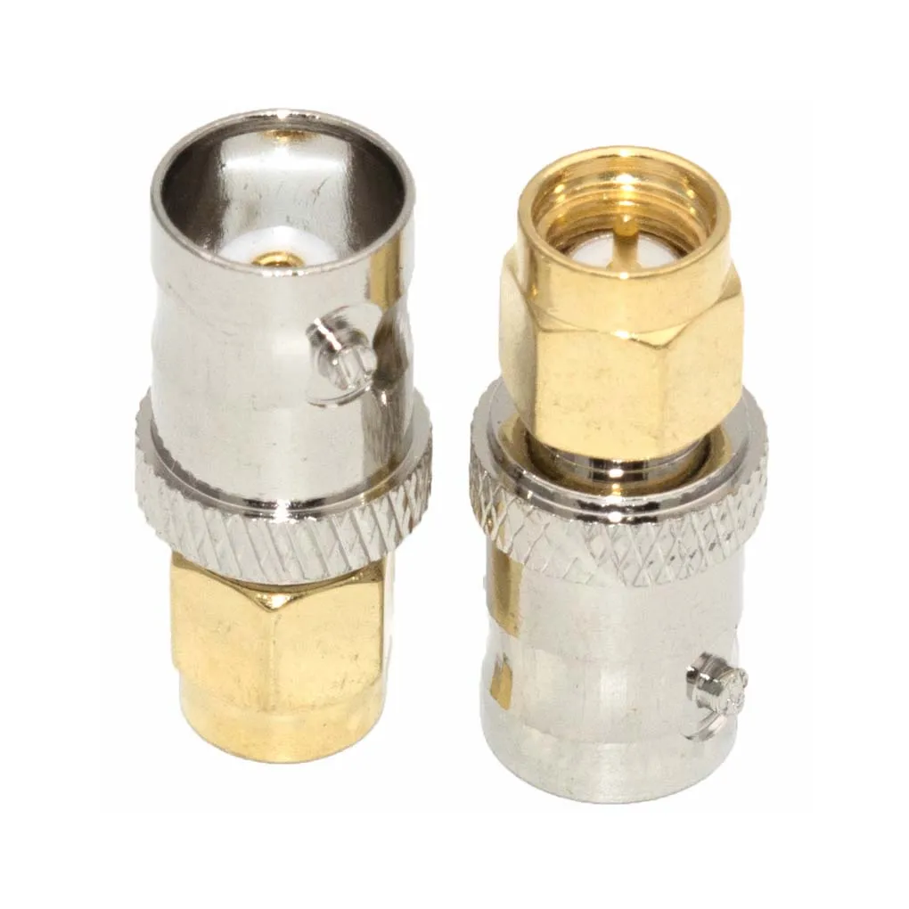 2/1PCS Connectors SMA To BNC Female Adapter Straight Long Distance Low Power Consumption Converters Converter Connector
