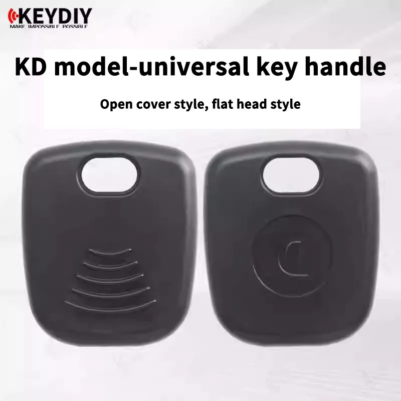 for KD universal handle-open cover-flat head metal fixed key blank car key shell with chip slot