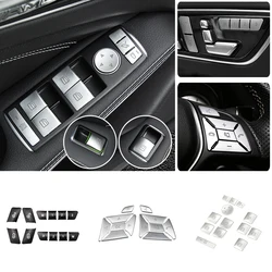 Car Door Seat Memory Adjust Window Lift Steering Wheel Button Switch Trim Cover For Benz A B C E CLA GLA ML GL GLK GLE GLS Class