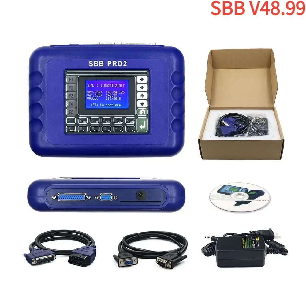 

NEW Car Key Programmer SBB Pro2 V48.88/V48.99/V46.02 /V33.02 Key Maker Super SBB2 IMMO/Odo/TPMS/EPS/BMS Key Transponder Tool