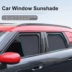 Car Window Sunshade For Mini Cooper F54 F55 F56 F60 R60 U25 Countryman Clubman Magnetic Shade Blind Mesh Cover Car Accessories