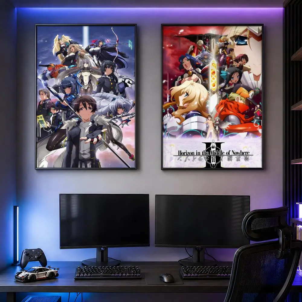 Anime Horizon In The Middle Of Nowhere Action Poster PP Self Adhesive Decorative HD for Garage gaming room living room Gift