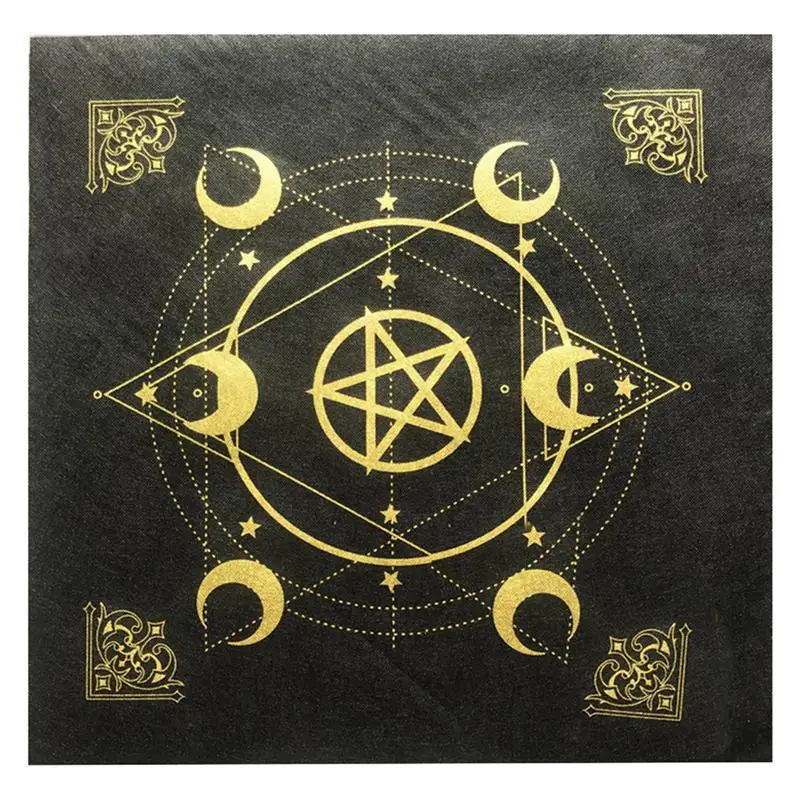 49x49cm  Tarot Card Cloth Board Game Tarots Tablecloth Flannel Altar Tarots Cloth Pentacles Tarots Divination Mat