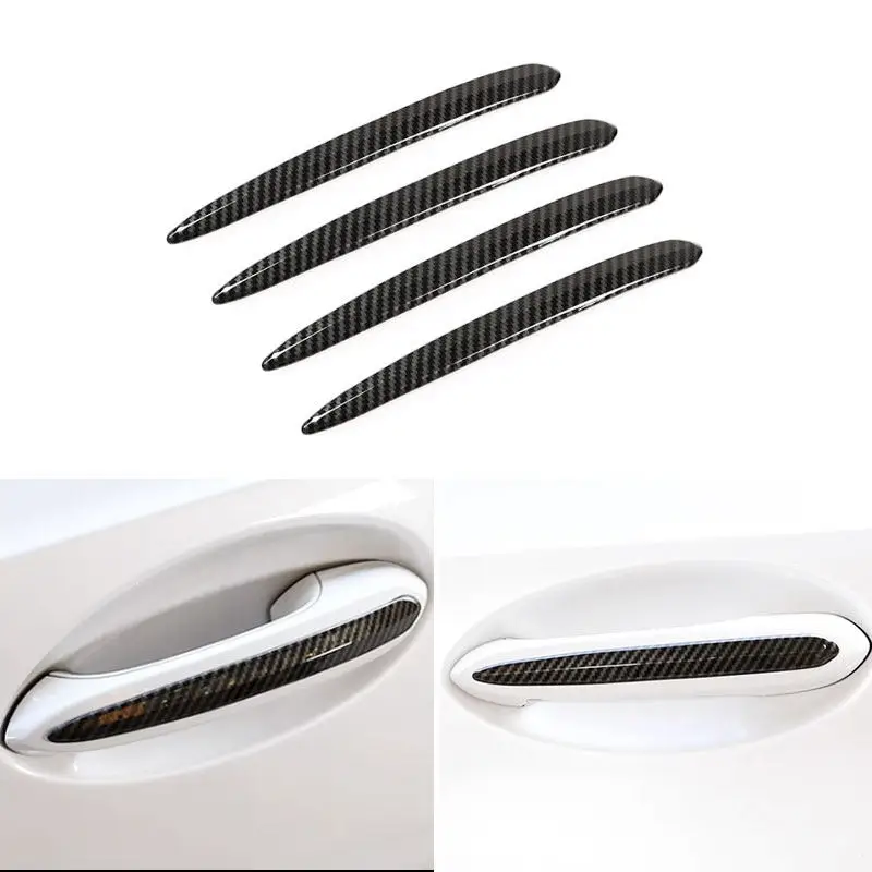 Car Exterior Door Handle Molding Cover Trim ABS Carbon Fiber Accessories For BMW 3 5 Series G20 G30 G38 X3 X4 G01 G02 2018-2022