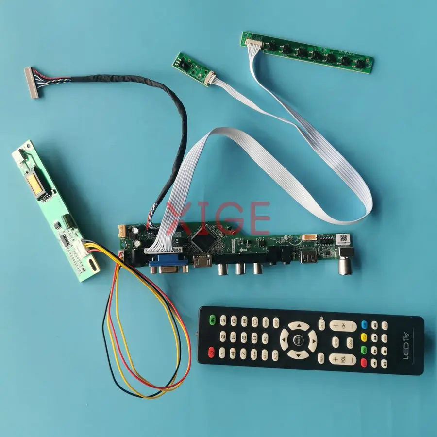 

Screen Drive Controller Board Fit LP141XA LP141X10 LP141XB LP141X8 1-CCFL 1024*768 20 Pins LVDS 1024x768 USB+AV+VGA+HDMI DIY Kit